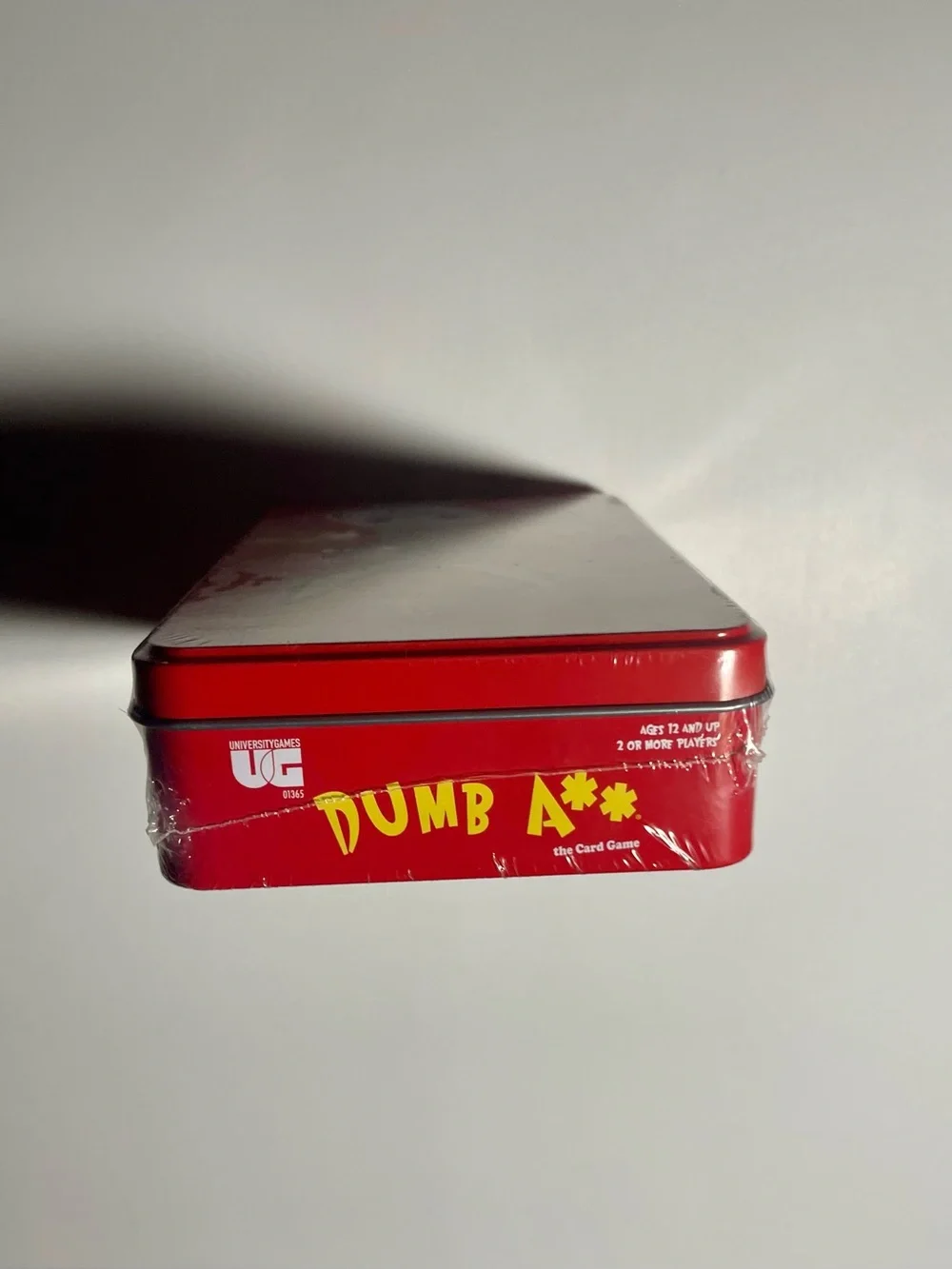 NIB Sealed Dumb A** Card Game University Games Fun Travel Tin Party Trivia Game